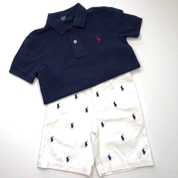 polo shorts sets